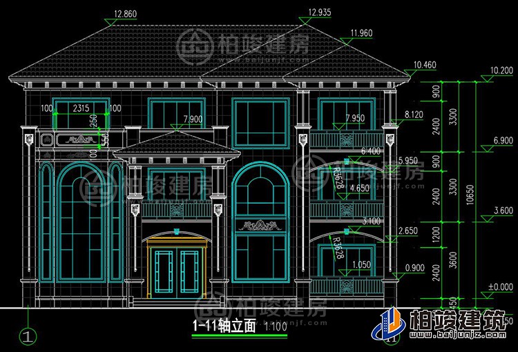 正立面图