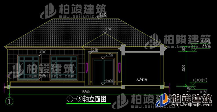 正立面图